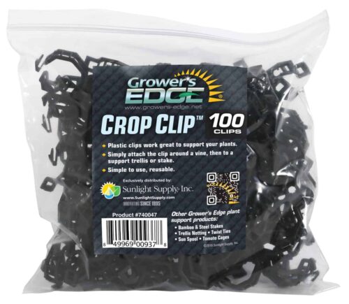 Grower's Edge Crop Clip - Black (100/Bag)