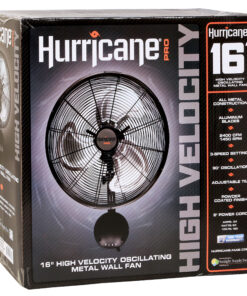 Alternative view of Hurricane Pro High Velocity Oscillating Metal Wall Mount Fan 16 in