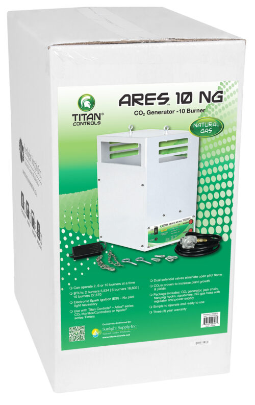 Titan Controls Ares 10 - Ten Burner NG CO2 Generator - 27.7 CUFT/HR