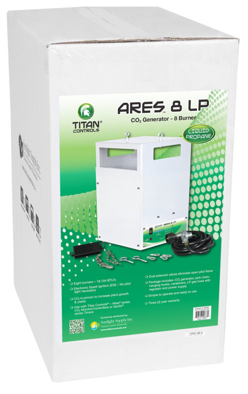 Titan Controls Ares 8 - Eight Burner LP CO2 Generator - 21.2 CUFT/HR