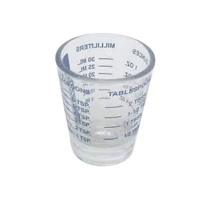 mini measure shot glass
