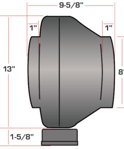 Alternative view of Hurricane Inline Fan 8" 745 CFM